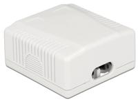 DeLOCK Network Wall Outlet 2 Port Cat.6A LSA montagedoos - thumbnail