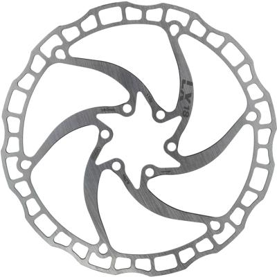 Elvedes rotor lx18 180mm 112g 6 gaats+boutjes zilver 2021067