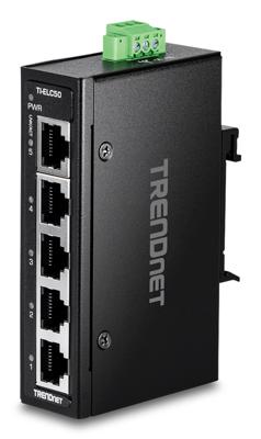 TRENDnet TI-ELC50 5-poorts Ethernet Mini Switch Industrieel DIN-Rail