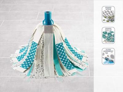 Leifheit 52066 3in1 Power Mop Mopkop Groen/Wit