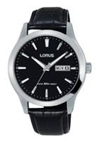 Horlogeband Lorus VX43-X097 / RXN27DX9 / RHG087X Leder Zwart 20mm - thumbnail