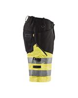 Blåkläder Short met stretch High-Vis 15411811 | Zwart/High Vis Geel | Maat 60 - 7330509692196 - thumbnail