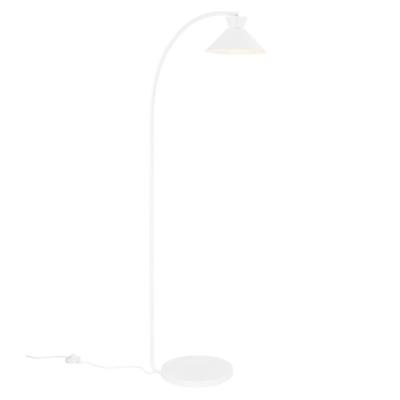 Grote witte vloerlamp met vloerschakelaar en E27 fitting Nordlux Dial