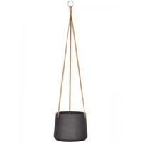 Rough Eco-line hangende bloempot L 20x17 cm Patt zwart - thumbnail