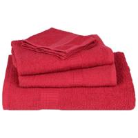 Badhanddoeken 10 st 100x150cm 360 g/m 100% katoen rood - thumbnail