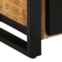 Tv-meubel 80x30x40 cm massief ruw mangohout - thumbnail