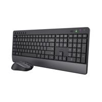 Trust Trezo draadloze deskset, uit gerecycleerd kunststof, azerty - thumbnail