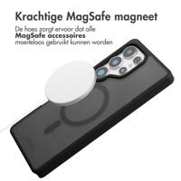 Accezz Rugged Frosted MagSafe Backcover voor Samsung Galaxy S25 Ultra Telefoonhoesje Zwart - thumbnail