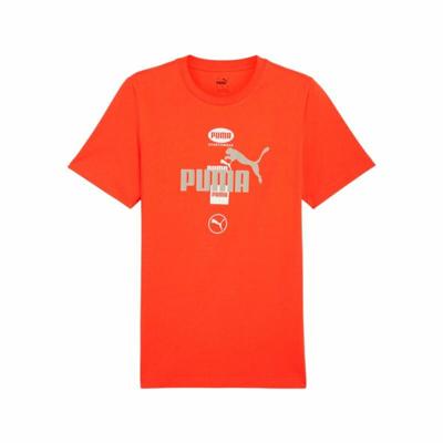 Heren-T-Shirt met Korte Mouwen Puma Puma Power Graphic - Maat: M