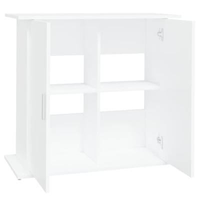 Aquariumstandaard 81x36x73 cm bewerkt hout wit - thumbnail