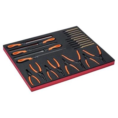 Bahco Foaminlay Fit&Go 3/3 met vijlen | borgringtangen en doorslagen - 23-delig - FF1A51