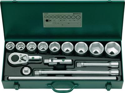 Stahlwille Dopsleutelset | 15-delig 3/4 inch | sleutelwijdtes 32-60 mm | aantal tanden 36 6-Kant | 1 stuk - 96050103 96050103