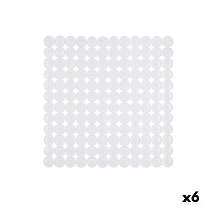 Antislipmat voor in de douche Berilo Wit PVC 68 x 36 x 1 cm (6 Stuks)
