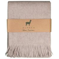 Alpaca Plaid - Lichtbeige - 200x150cm - Nieuw! - thumbnail
