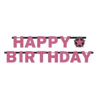 Happy Birthday Letterslinger Sparkling Pink - thumbnail