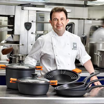 Pan met Glazen Deksel BRA A270328 Zwart Ø 28 cm