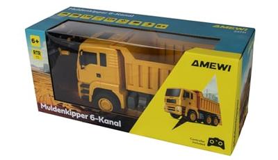 Amewi 1:18 Bouwvoertuig Bouwvoertuig Incl. accu en laadkabel, Met lichteffect Amewi 1:18 Bouwvoertuig Bouwvoertuig Incl. accu en laadkabel, Met lichteffect