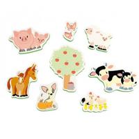 Studio Circus Bad Foamfiguren Boerderijvriendjes 8-delig - thumbnail
