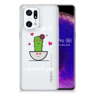 OPPO Find X5 Pro Telefoonhoesje met Naam Cactus Glad