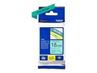 Labeltape Brother TZe, TZ TZe-741 PET Tapekleur: Groen Tekstkleur:Zwart 18 mm 8 m - thumbnail