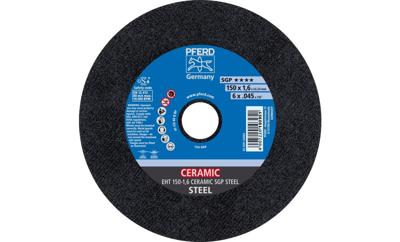 PFERD TOOLS EHT 150-1,6 CERAMIC SGP STEEL 61315016 Doorslijpschijf recht 150 mm 25 stuk(s) Staal PFERD TOOLS EHT 150-1,6 CERAMIC SGP STEEL 61315016 Doorslijpschijf recht 150 mm 25 stuk(s) Staal