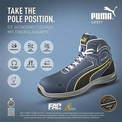 PUMA TOURING BLUE MID SB E P WRU FO SRC 632630300000045 Hoge veiligheidsschoenen SB Schoenmaat (EU): 45 Blauw 1 paar - thumbnail