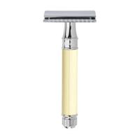 Edwin Jagger Razors Double Edge Safety Imitation Ivory & Chrome Plated Ref.DE87BL 1Stuks - thumbnail