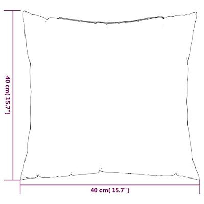 Bankkussens 4 st 40x40 cm stof zwart