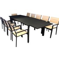 Diningset ancona 11-delig tuinmeubel Oosterik Home - Oosterik home - thumbnail