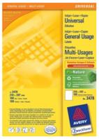 Etiket Avery Zweckform 3478 210x297mm A4 wit 100stuks - thumbnail