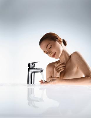 Hansgrohe Logiss wastafelkraan 100 CoolStart met waste chroom 71102000 - thumbnail