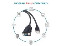 Equip 133391 seriële kabel Zwart 1,5 m USB Type-A DB-9 - thumbnail