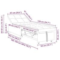Slaapbank Rood 194 x 67 x 37 cm Stof - thumbnail