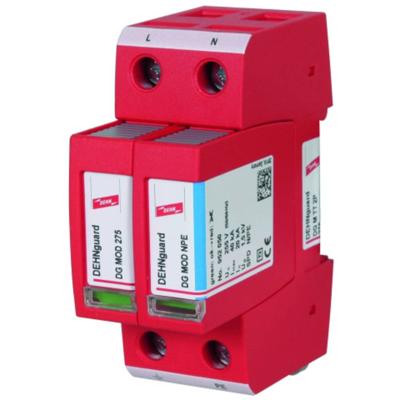 DEHN 952110 DG M TT 2P 275 Overspanningsveilige afleider Overspanningsbeveiliging voor: Verdeelkast 40 kA 1 stuk(s) DEHN 952110 DG M TT 2P 275 Overspanningsveilige afleider Overspanningsbeveiliging voor: Verdeelkast 40 kA 1 stuk(s)