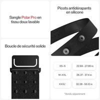 Polar H10 Black XS-S Riem Maat: XS Zwart - thumbnail