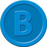 Sigel si-wm005 waardemunten kunststof 100 stuks 25mm bier blauw - thumbnail