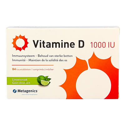 Vitamine D 1000IU 84 Kauwtabletten
