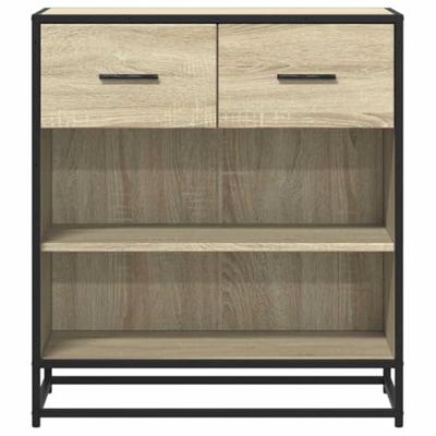 Dressoir 68x35x76 cm bewerkt hout sonoma eikenkleurig