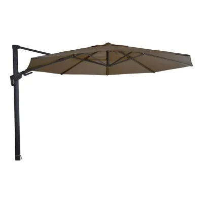 Zweefparasol Virgoflex Rond Ø3,5m - Taupe