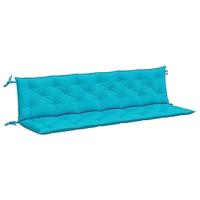 VidaXL Tuinbankkussens 2 st 200x50x7 cm stof turquoise - thumbnail