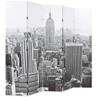 Kamerscherm New York bij daglicht 200x170 cm zwart en wit - thumbnail