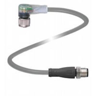 Pepperl+Fuchs 023226 Sensor/actuator connector M12 Aantal polen (sensoren): 3 Stekker, recht, Bus, haaks 1.00 m 1 stuk(s)