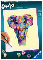 Ravensburger creart schilderen op nummer - elephant - thumbnail