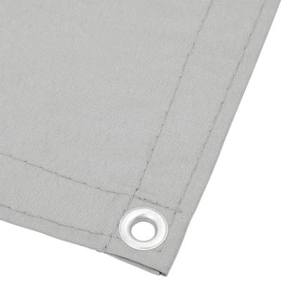 Balkonscherm 120x500 cm 100% oxford polyester lichtgrijs