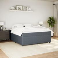Boxspring met matras fluweel donkergrijs 180x200 cm - thumbnail