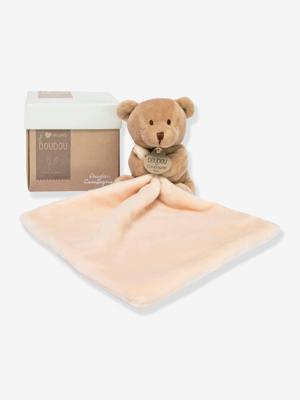 Zachte knuffelzakdoek - 10 cm - Bloemendoos - DOUDOU ET COMPAGNIE beige Zachte knuffelzakdoek - 10 cm - Bloemendoos - DOUDOU ET COMPAGNIE beige