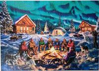 A Night of Northern Lights Puzzel 1000 Stukjes - thumbnail