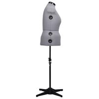 Paspop verstelbaar vrouw maat 44-50 L grijs - thumbnail