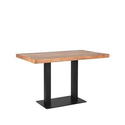 LABEL51 Eetkamerstoel Kimball - Naturel - Boucle - Zwart Metalen Frame