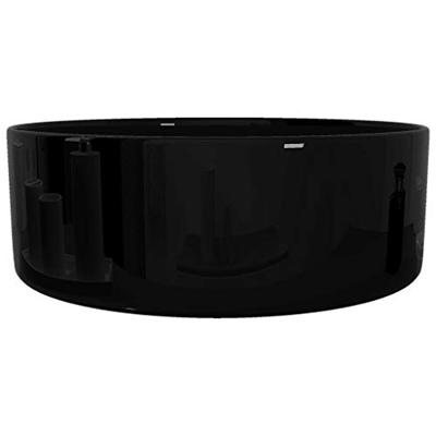 Wastafel rond 40x15 cm keramiek zwart Wastafel rond 40x15 cm keramiek zwart